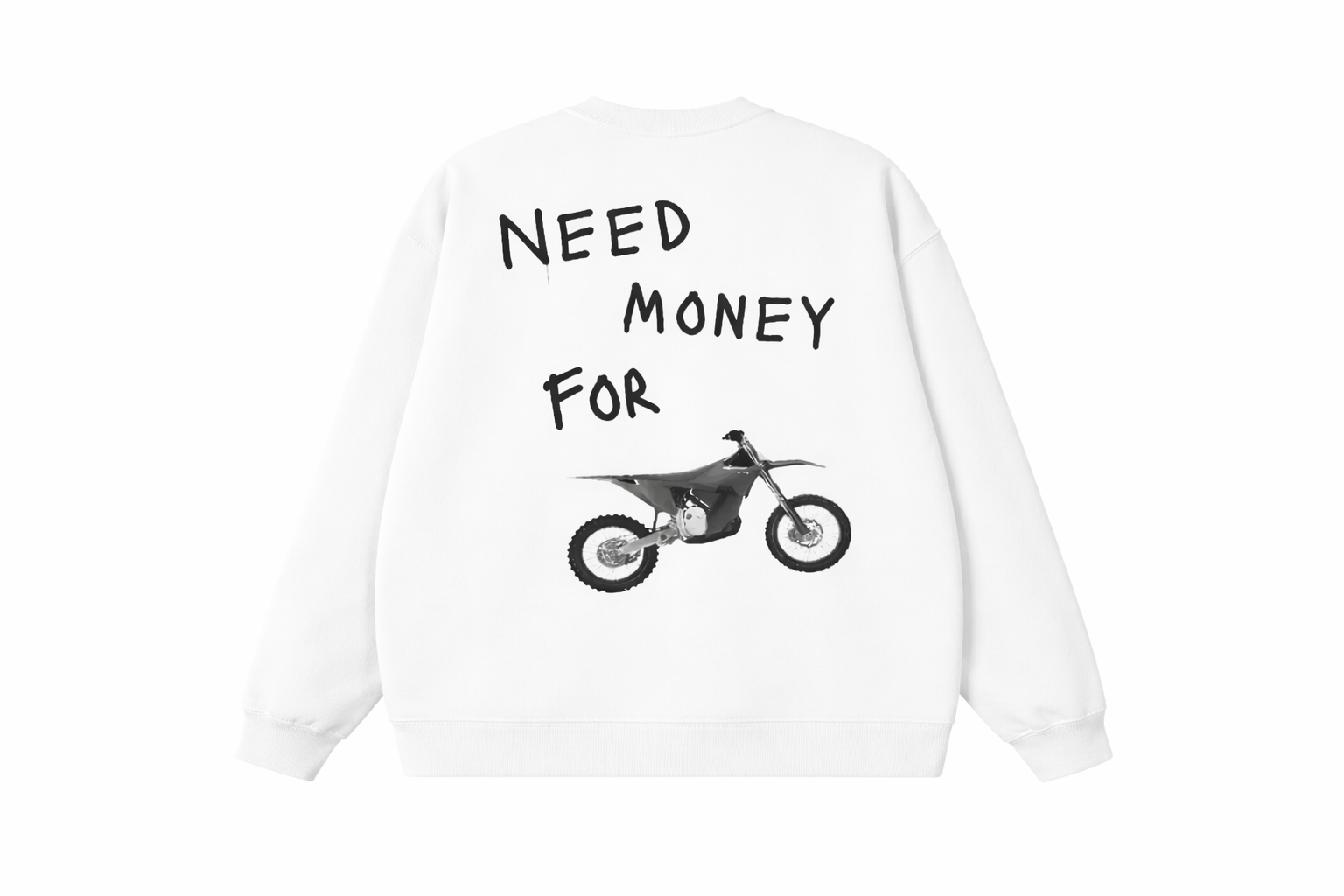 White Long Sleeve "Need Money For Sta**"