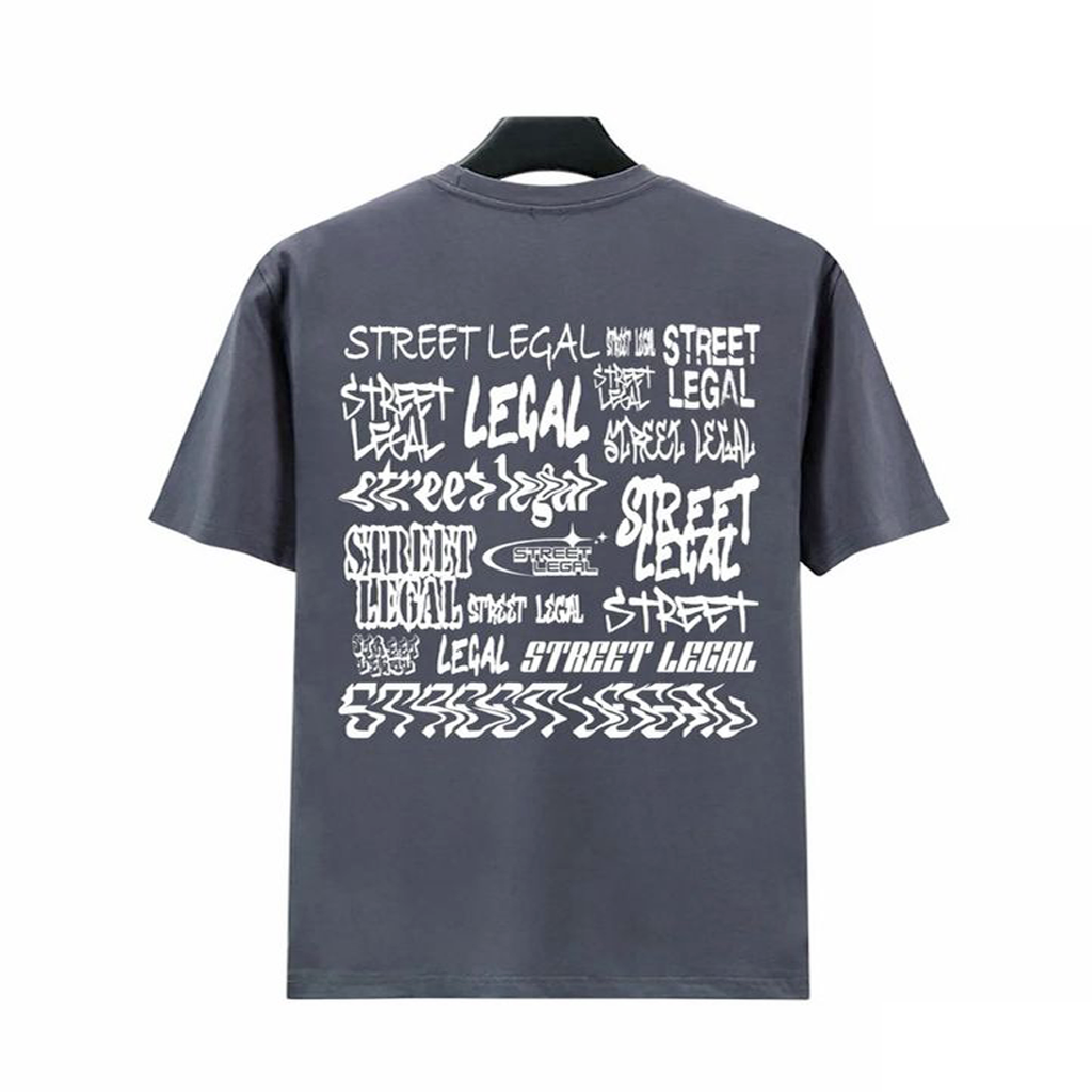 Street Legal T-Shirt (Grey/White)
