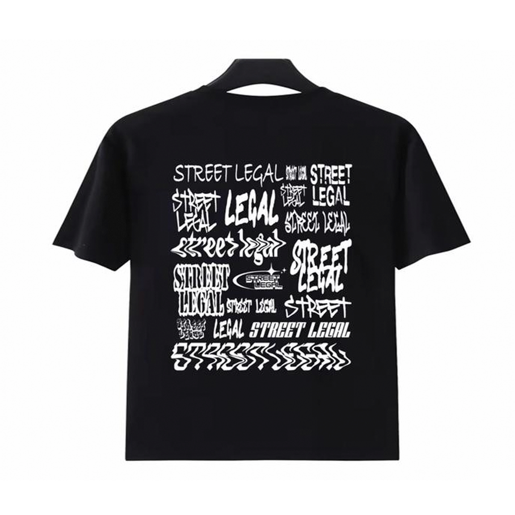 Street Legal T-Shirt (Black/White)