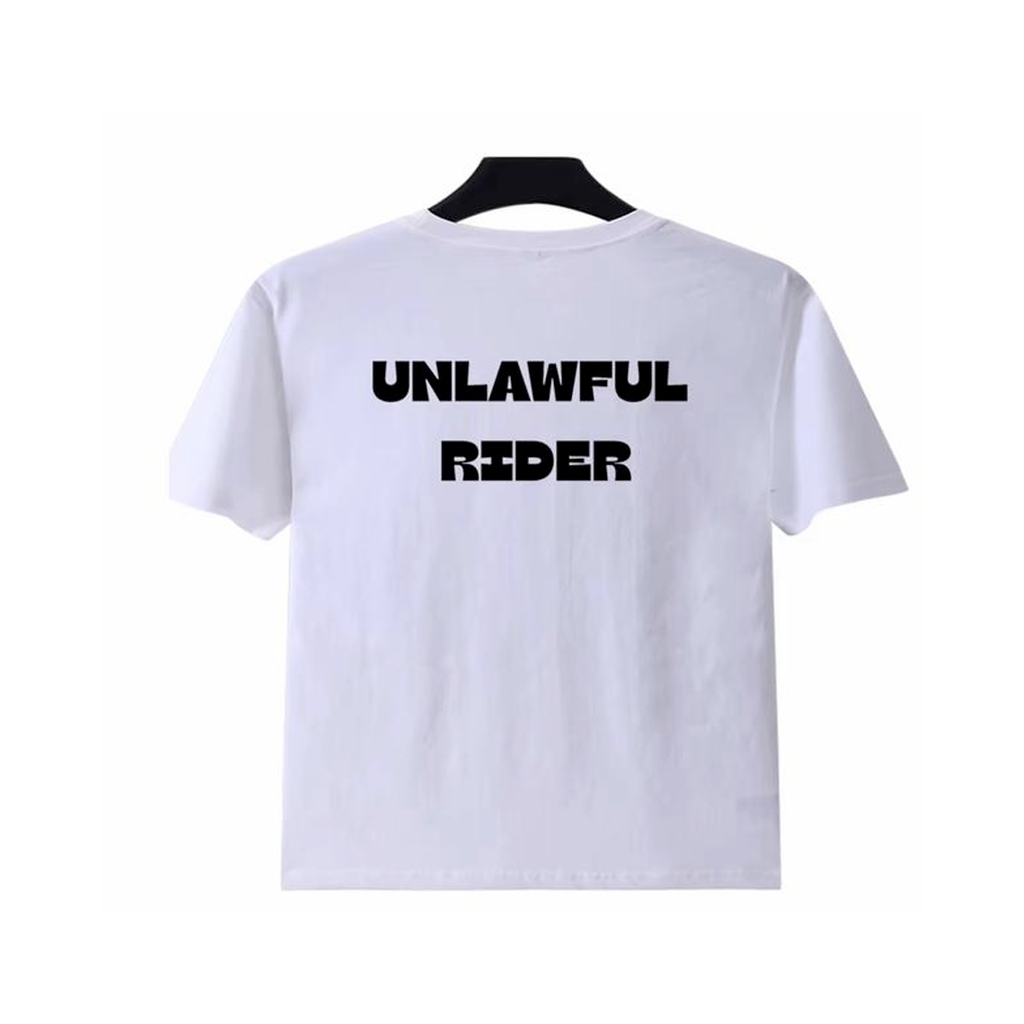 Unlawful Rider T-Shirt (White)